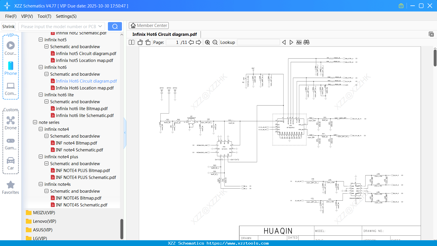 Infinix Hot6 Circuit Diagram